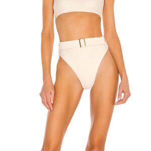 Camila Coelho Catarina High Waist Bottom in Creme size small